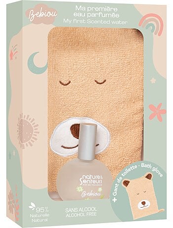 Cadeauset babyparfum gemengd 50 ml alcoholvrij met washandje