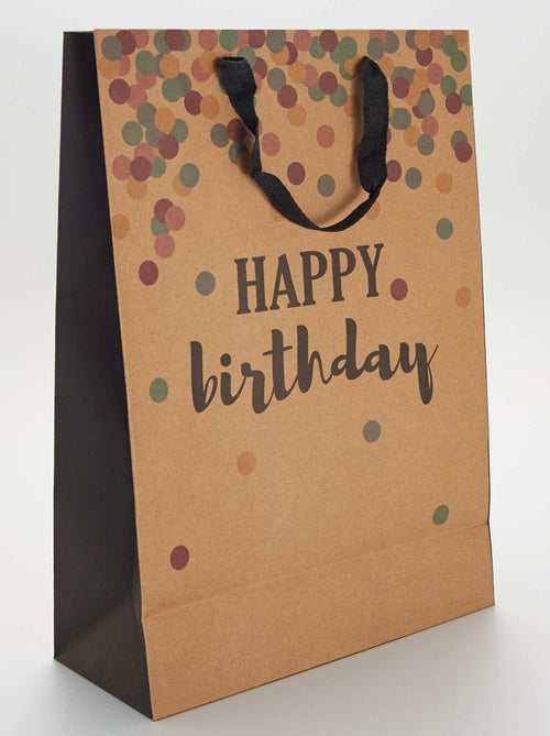 Cadeautasje 'Happy Birthday' - Kiabi
