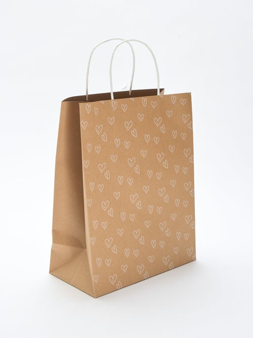 Cadeautasje met hartjesprint - Kiabi