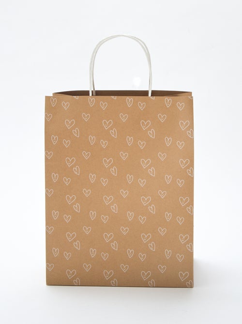 Cadeautasje met hartjesprint - Kiabi