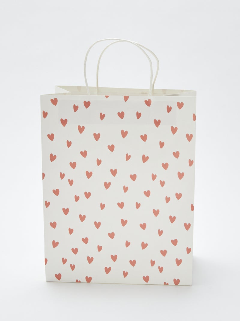 Cadeautasje met hartjesprint ROSE - Kiabi