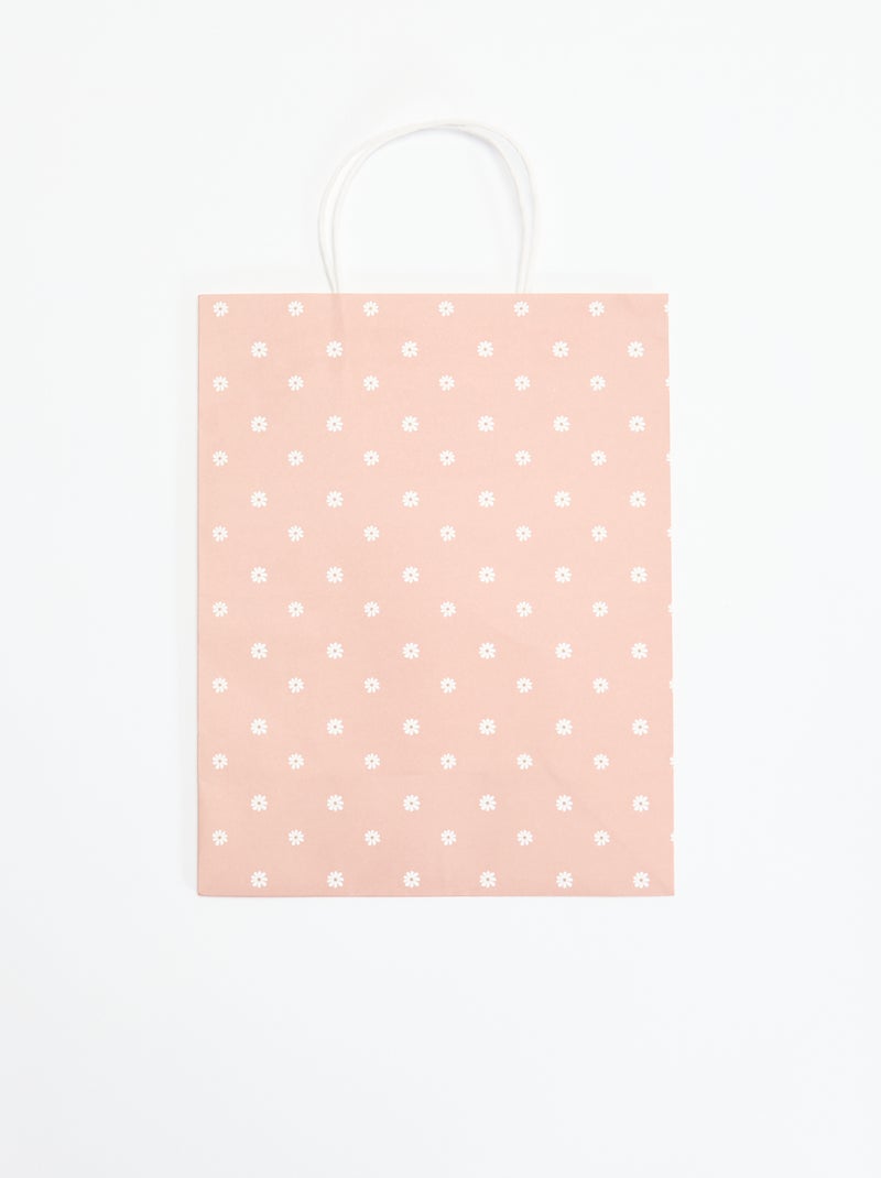 Cadeautasje met hartjesprint Rose - Kiabi