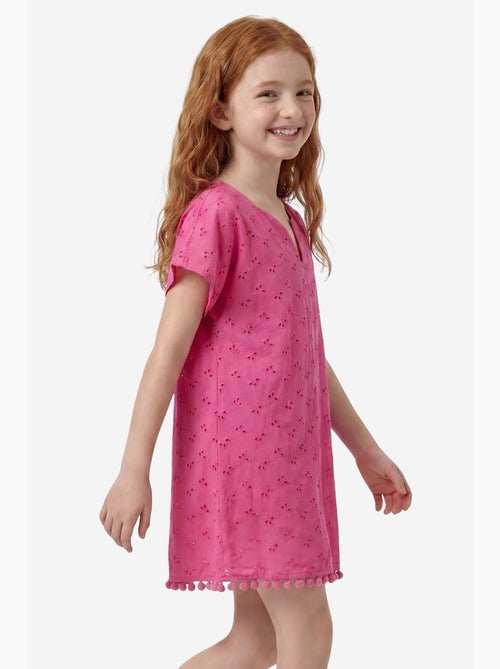 Caftan broderie florale pompons penti - Kiabi
