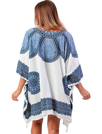 Caftan de plage azul