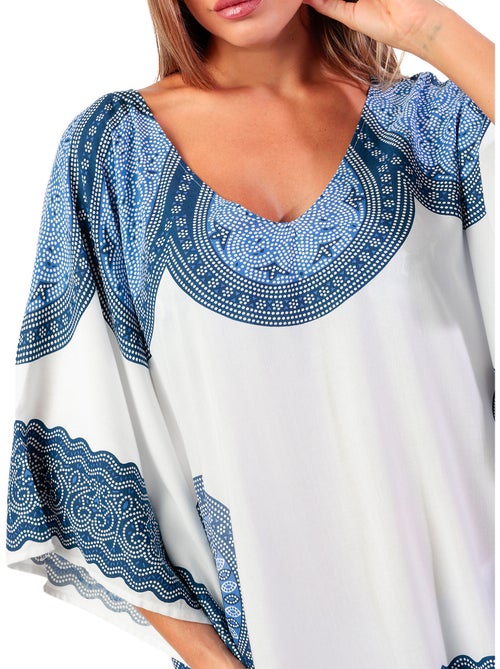 Caftan de plage azul - Kiabi Caftan de plage azul - Kiabi
