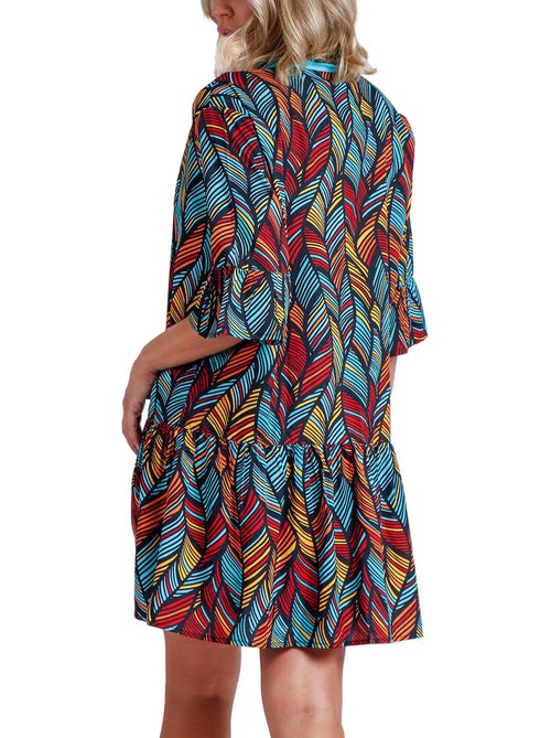 Caftan de plage ethnic feathers - Kiabi Caftan de plage ethnic feathers - Kiabi