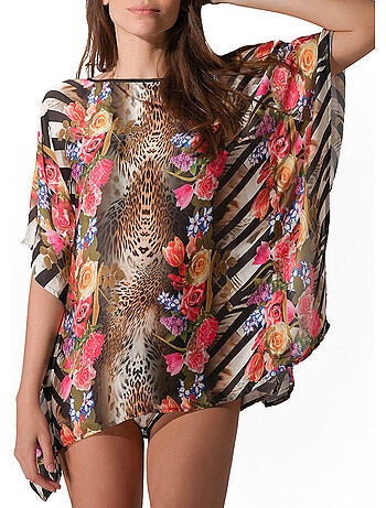Caftan de plage feline