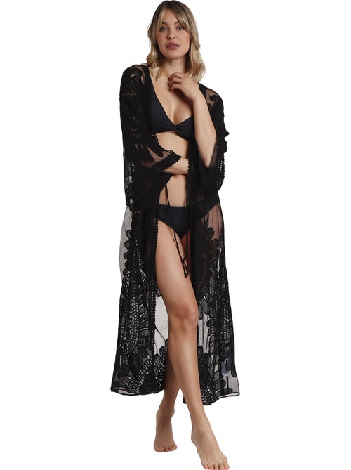 Caftan de plage mi-long flower - Kiabi Caftan de plage mi-long flower - Kiabi