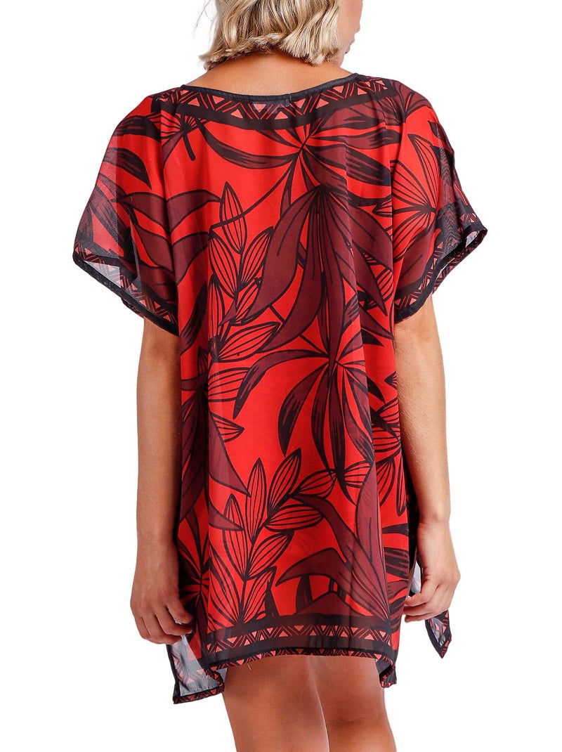 Caftan de plage sunset palm Marron - Kiabi