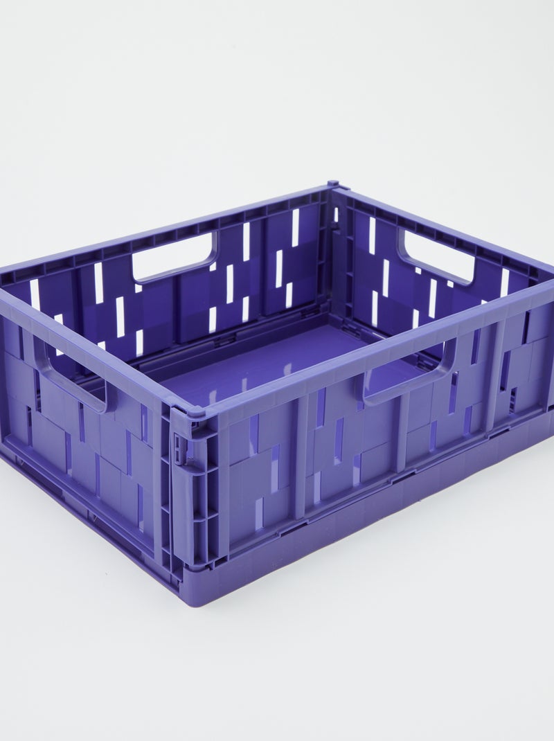 Cagette de rangement en plastique (34 x 25 cm) BLEU - Kiabi