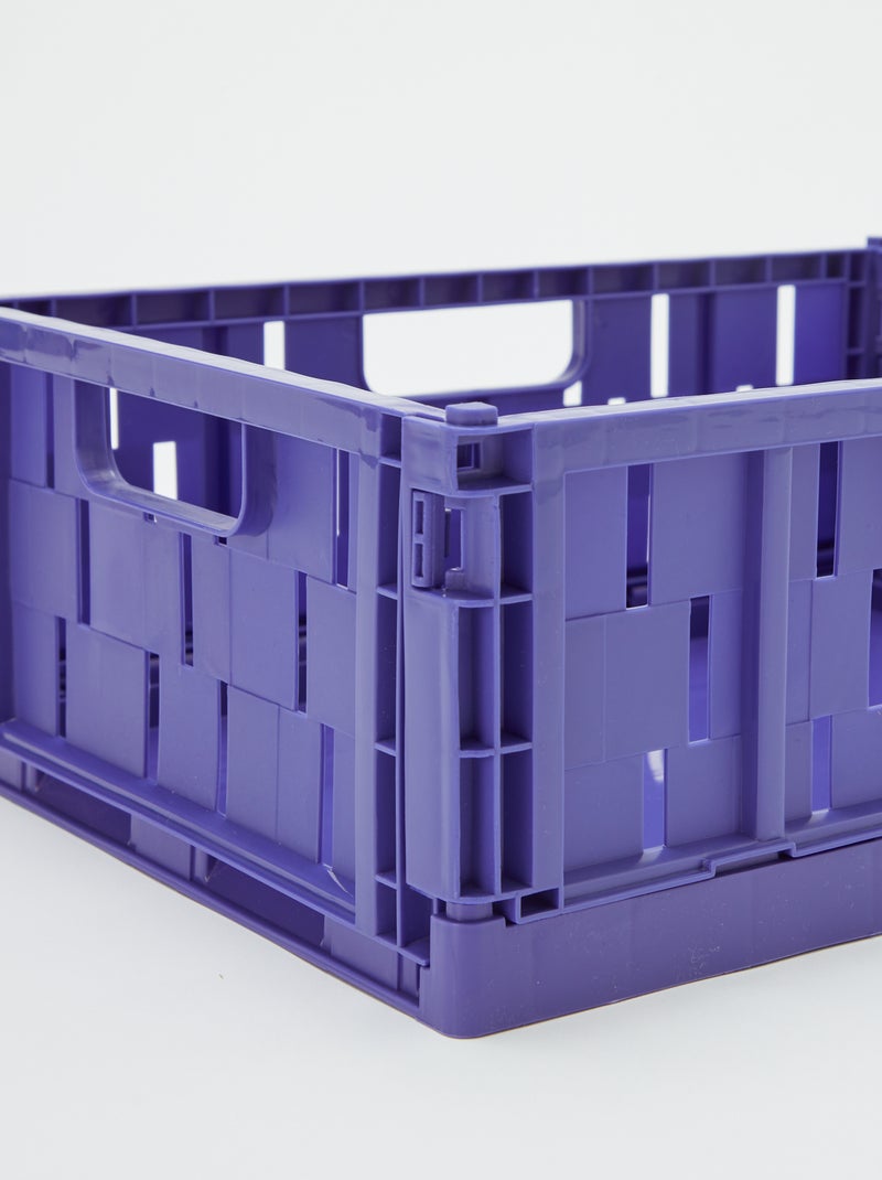 Cagette de rangement en plastique (34 x 25 cm) BLEU - Kiabi