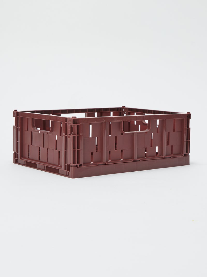 Cagette de rangement en plastique (34 x 25 cm) Marron - Kiabi