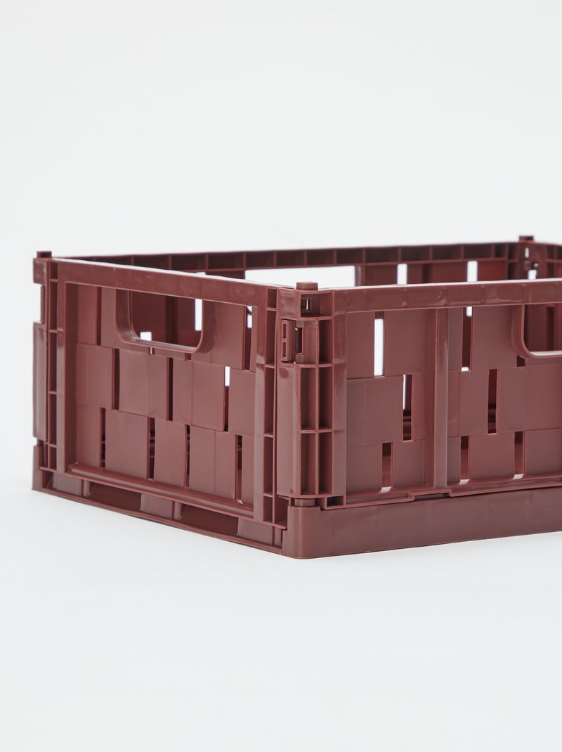 Cagette de rangement en plastique (34 x 25 cm) Marron - Kiabi