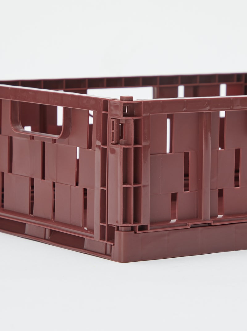 Cagette de rangement en plastique (34 x 25 cm) Marron - Kiabi