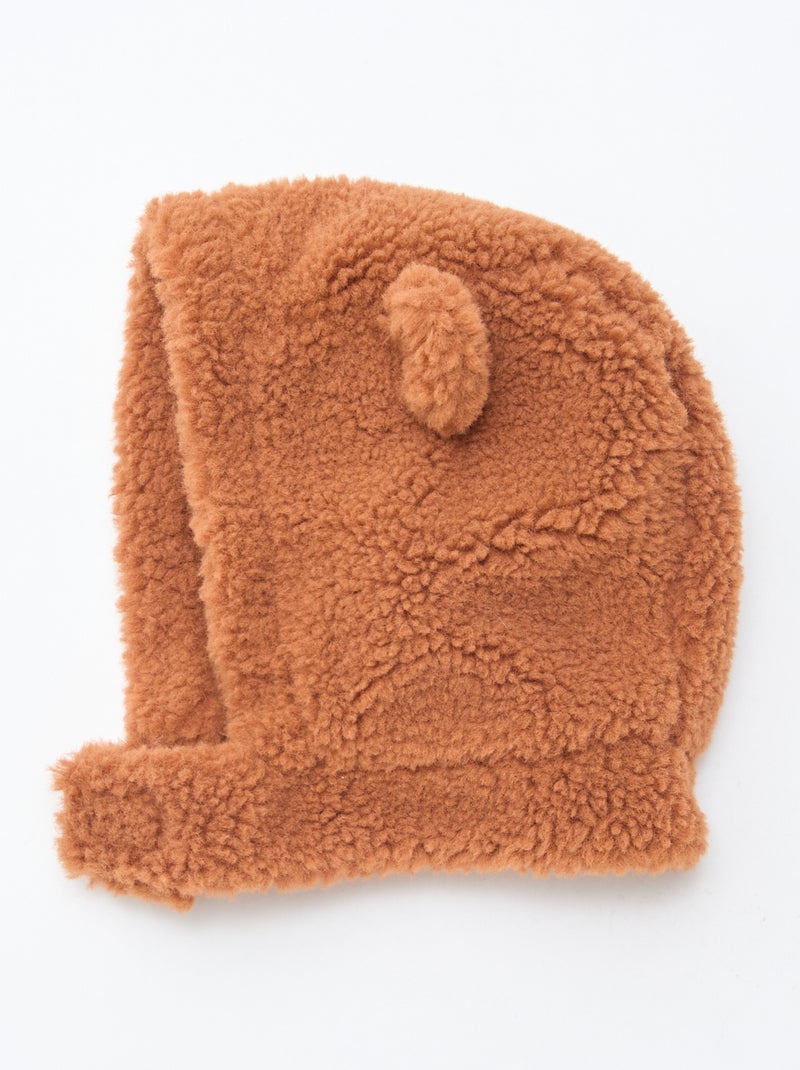 Cagoule animée ours Marron - Kiabi
