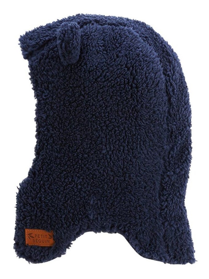 Cagoule b?b? en sherpa Anouk Bleu - Kiabi