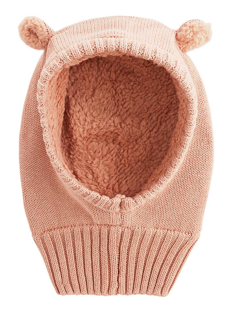 Cagoule b?b? en tricot Esm?e Rose - Kiabi
