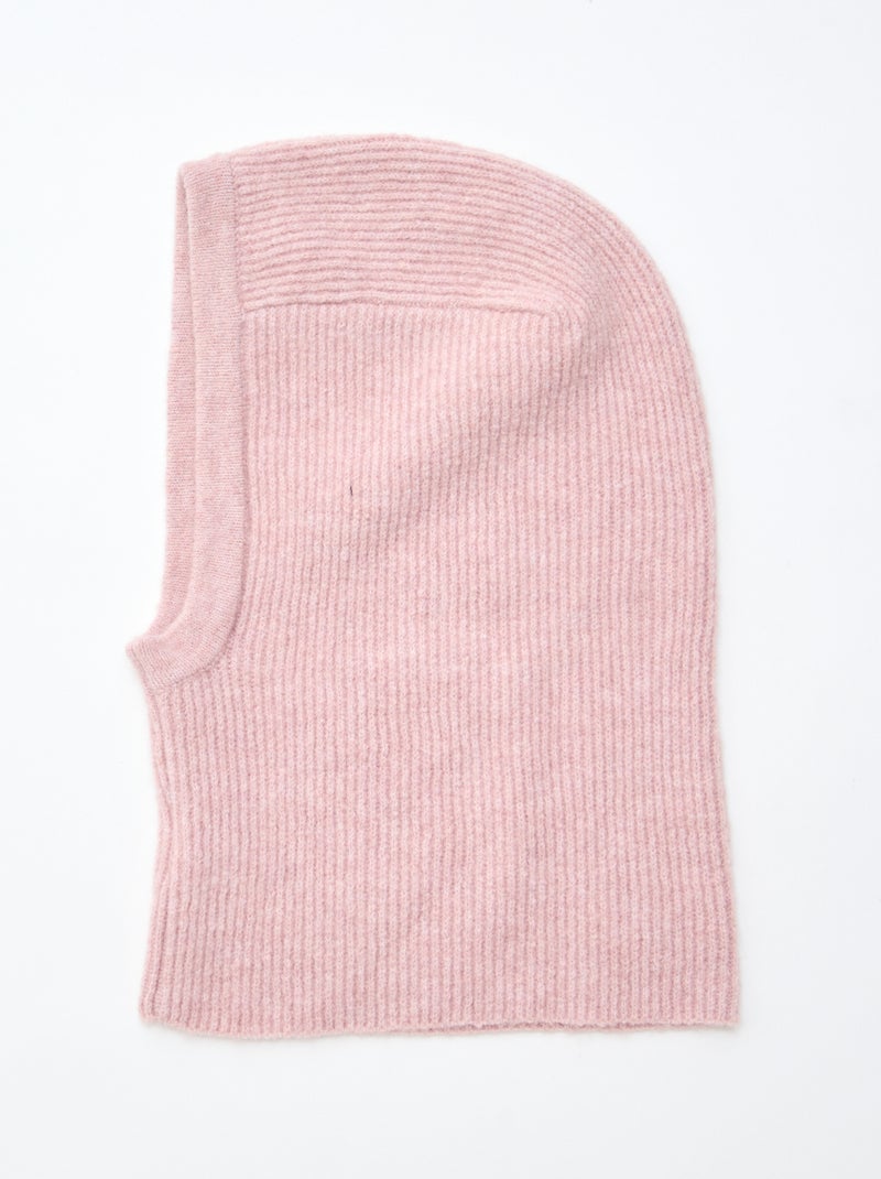 Cagoule maille lourde Rose - Kiabi