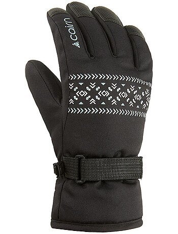 Cairn madison zwart/blauw kinderhandschoenen
