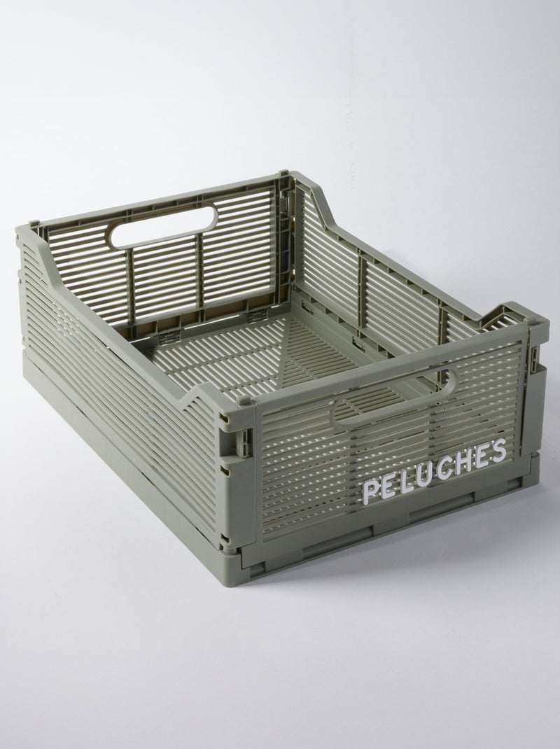 Caisse en plastique avec lettres Vert - Kiabi