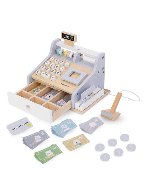 Caisse enregistreuse en bois avec scanner et extras mamabrum - Kiabi