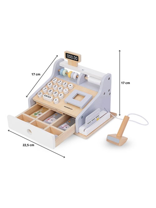 Caisse enregistreuse en bois avec scanner et extras mamabrum - Kiabi