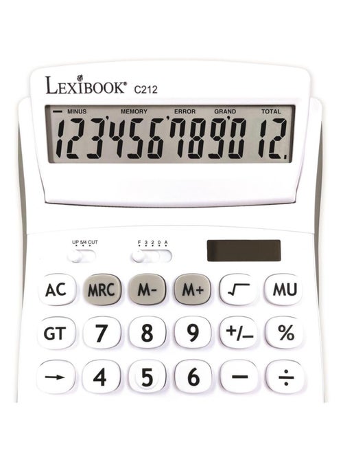 Calculatrice de bureau à 12 chiffres - Kiabi Calculatrice de bureau à 12 chiffres - Kiabi