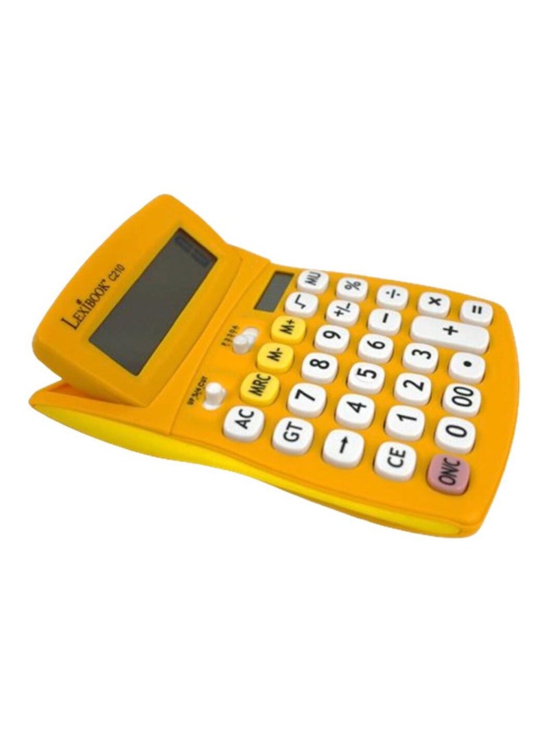 Calculatrice de bureau jaune 10 chiffres avec écran à angle ajustable Jaune - Kiabi