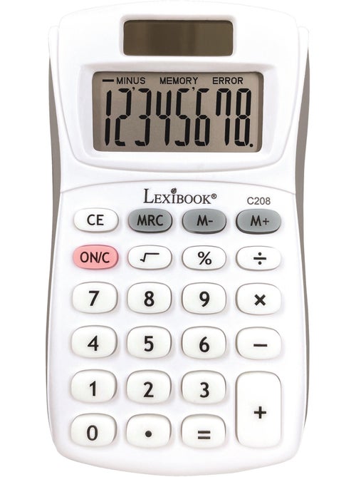 Calculatrice de poche 8 chiffres - Kiabi