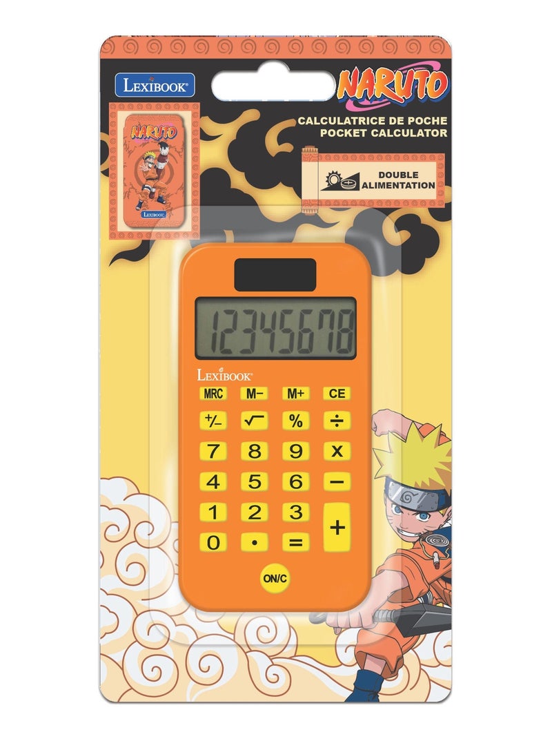 Calculatrice de poche naruto Orange - Kiabi