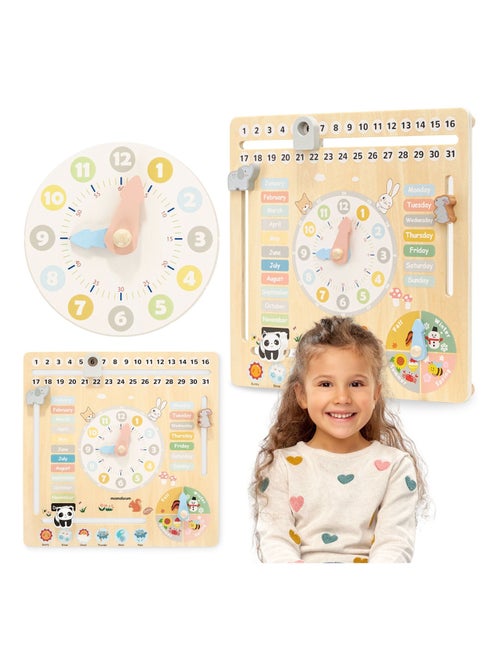 Calendrier éducatif montessori bois anglais mamabrum - Kiabi Calendrier éducatif montessori bois anglais mamabrum - Kiabi