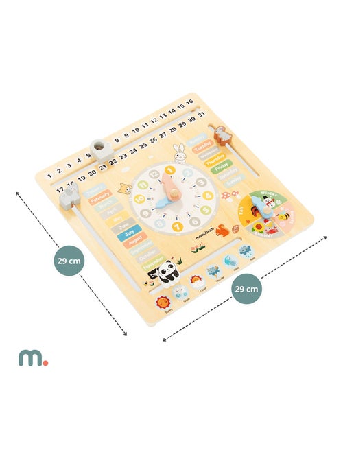 Calendrier éducatif montessori bois anglais mamabrum - Kiabi Calendrier éducatif montessori bois anglais mamabrum - Kiabi