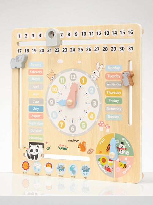 Calendrier éducatif montessori bois anglais mamabrum - Kiabi Calendrier éducatif montessori bois anglais mamabrum - Kiabi