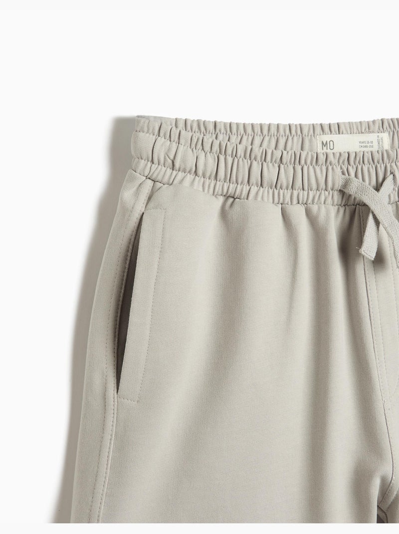 Calgões de felpa cargo, mo fashion Grijs - Kiabi