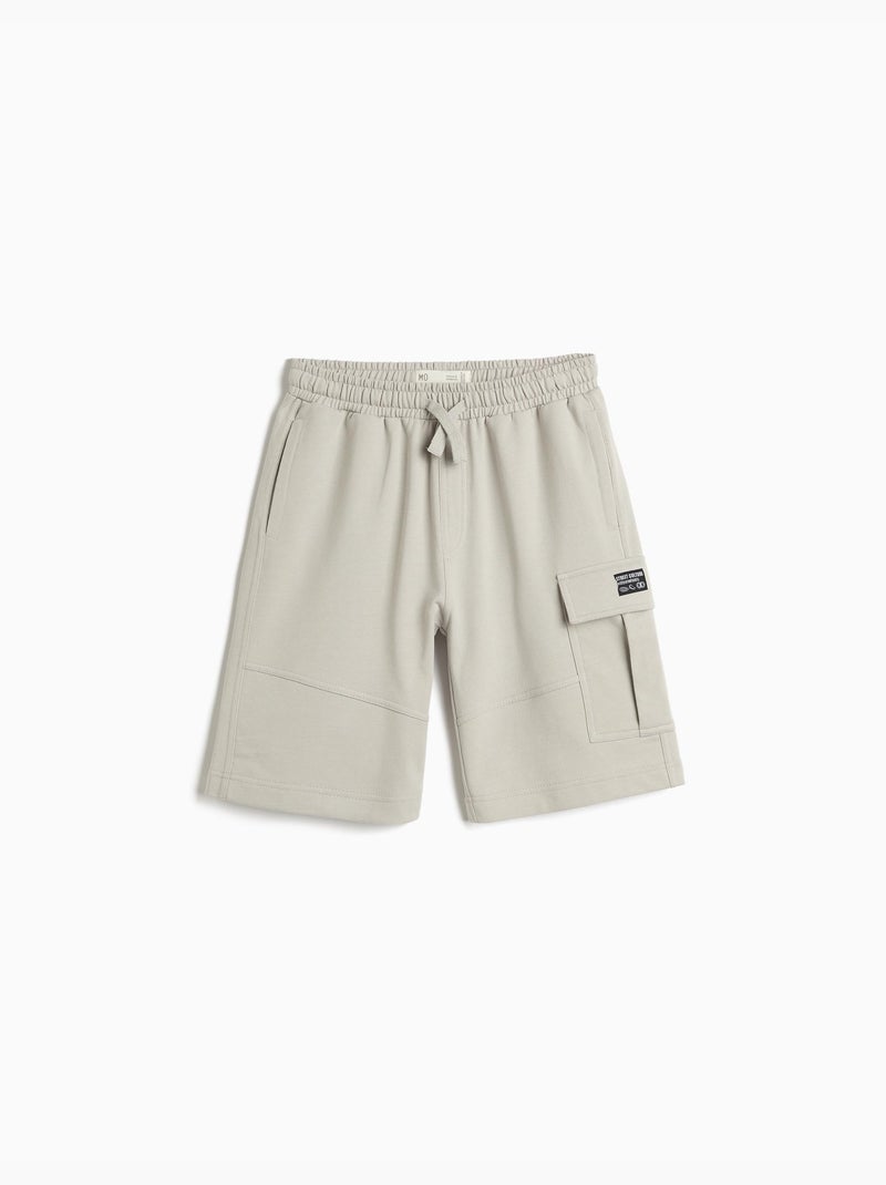 Calgões de felpa cargo, mo fashion Gris - Kiabi