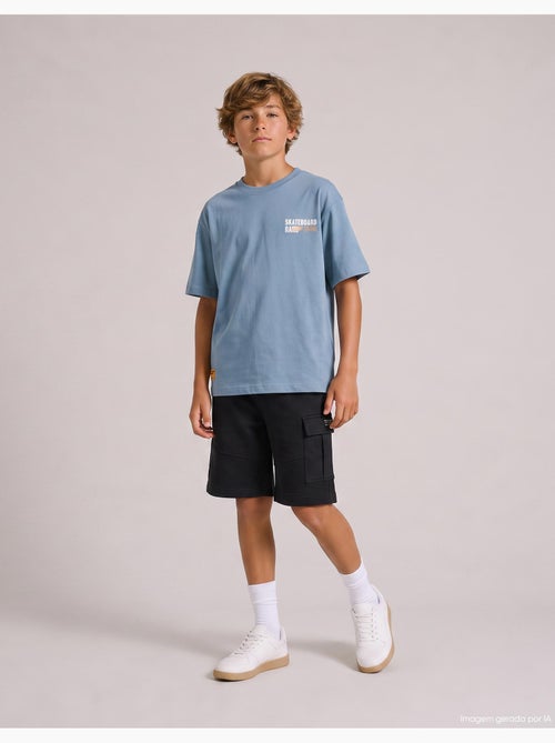 Calgões de felpa cargo, mo fashion - Kiabi