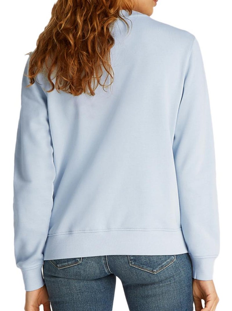 Calvin Klein Dames Blauwe Sweatshirt met Gradient Monologo - Comfortabel & Stijlvol Blauw - Kiabi