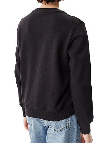 Calvin klein dames zwarte sweatshirt met gradiënt monologo