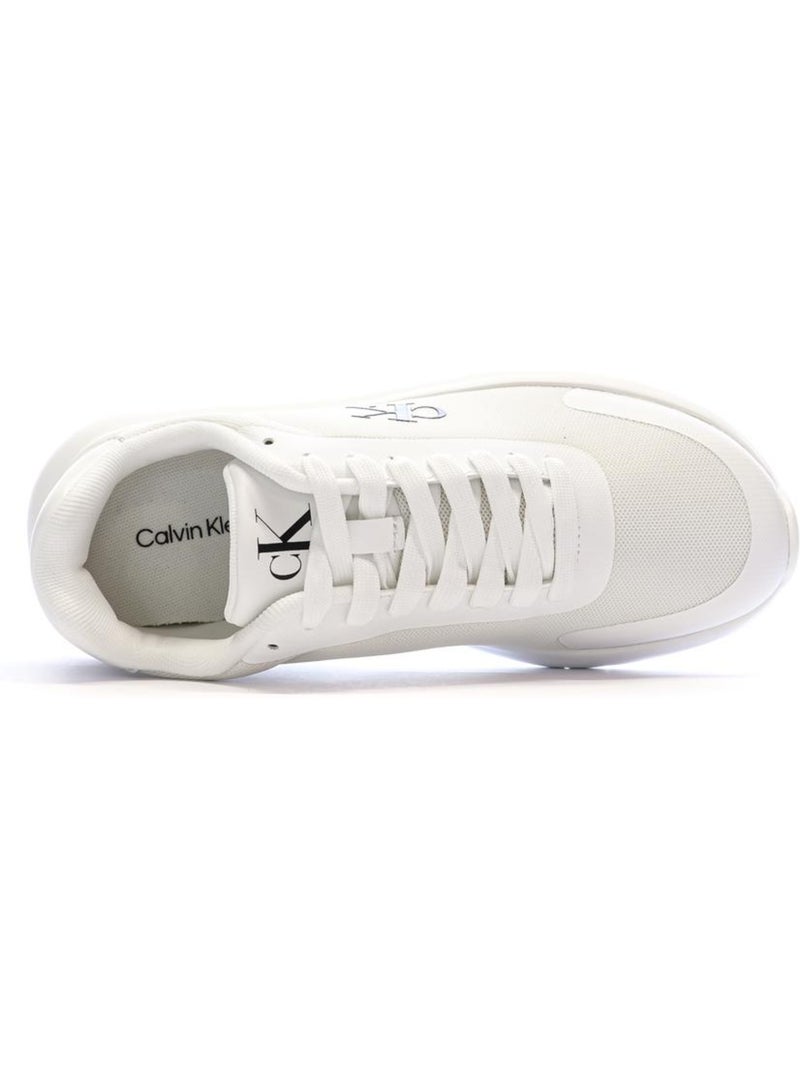 Calvin Klein Jeans 3 Eva Witte Dames Sneakers Wit - Kiabi