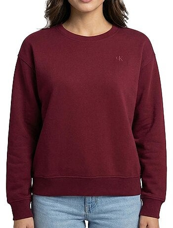 Calvin klein jeans archief bordeauxrode damessweater