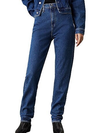 Calvin klein jeans authentiek slim fit dames jeans blauw