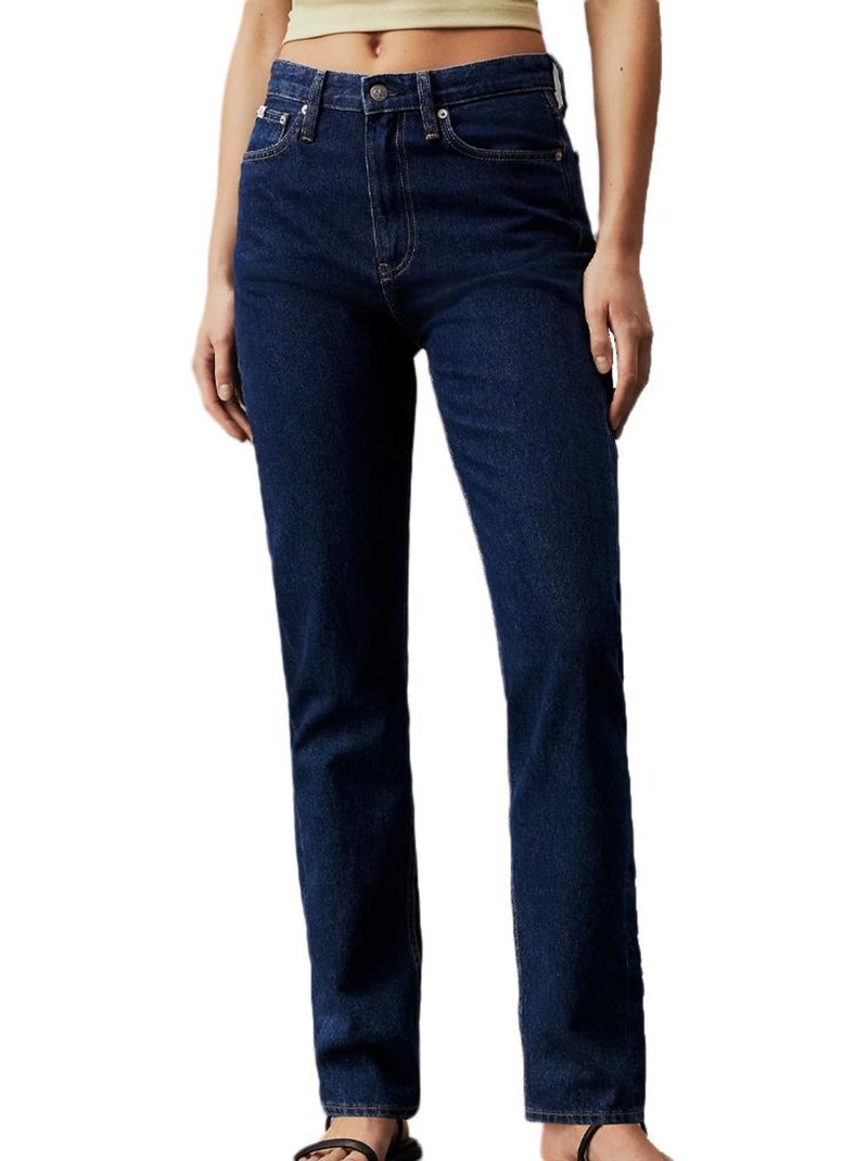 Calvin Klein Jeans Authentiek Slim Fit Damesjeans Blauw Blauw - Kiabi