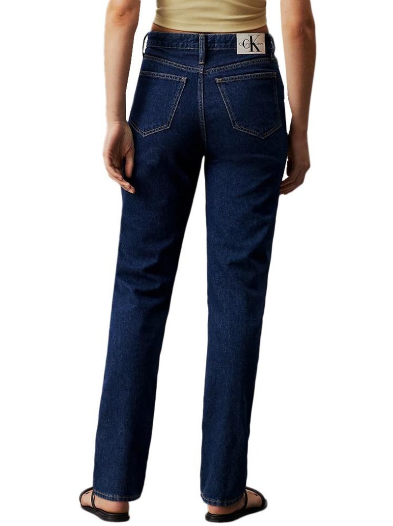 Calvin Klein Jeans Authentiek Slim Fit Damesjeans Blauw Blauw - Kiabi