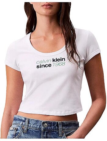 Calvin klein jeans dames t-shirt zwart