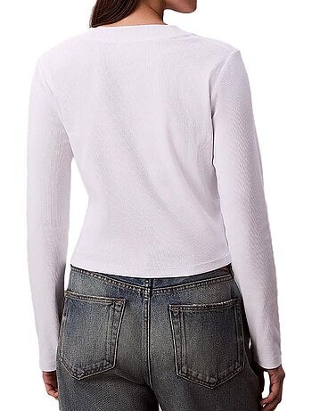 Calvin klein jeans baby zwart t-shirt met lange mouwen voor dames