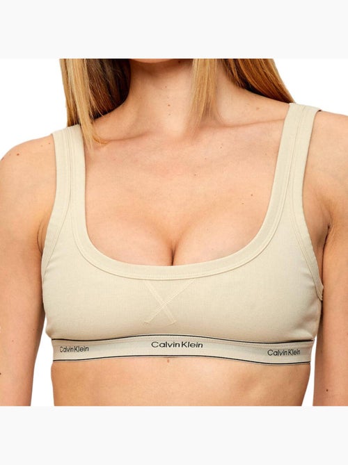 Calvin Klein Jeans Beige Bralette voor Dames - Ongevoerd - Kiabi