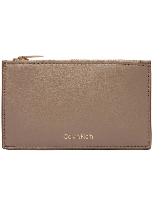 Calvin klein jeans beige dames portemonnee met ritssluiting - Kiabi