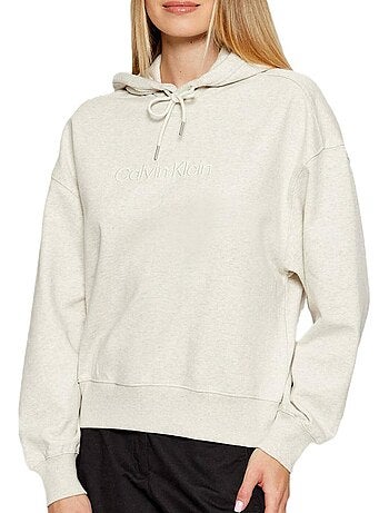 Calvin klein jeans beige hoodie voor dames