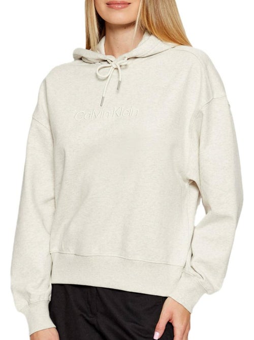 Calvin Klein Jeans Beige Hoodie voor Dames - Kiabi Calvin Klein Jeans Beige Hoodie voor Dames - Kiabi