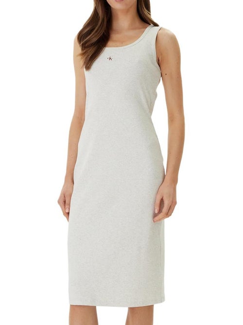 Calvin Klein Jeans Beige Jurk voor Dames - Kiabi Calvin Klein Jeans Beige Jurk voor Dames - Kiabi